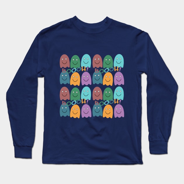 Halloween: Boooh! (2) Long Sleeve T-Shirt by Againstallodds68